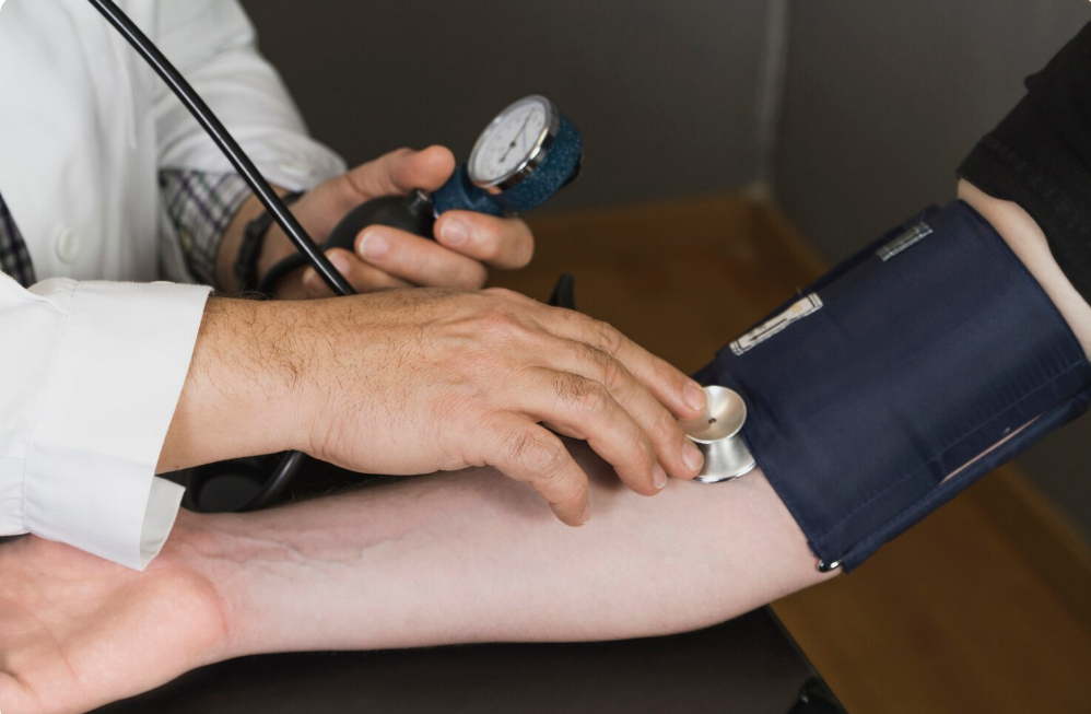 Illustration representing heart health and blood pressure awareness
