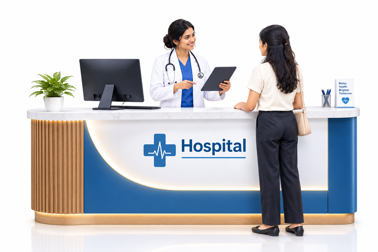 NanoHealth platform illustration showing connected hospital workflows and coordinated care decisions