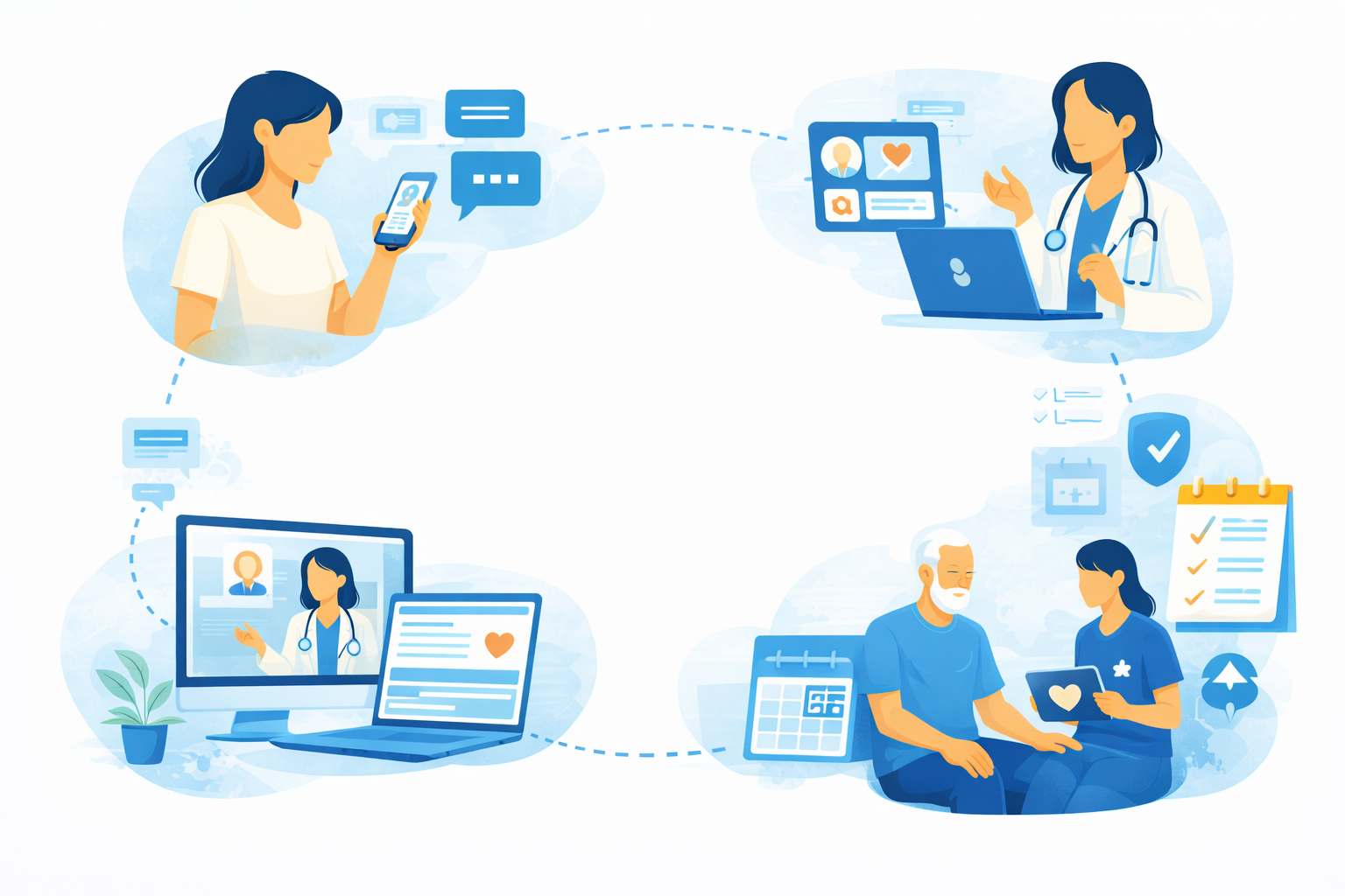 Patient Engagement Illustration